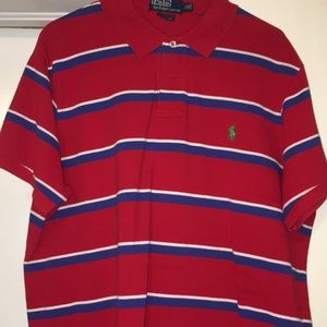 Polo by Ralph Lauren - “Custom Fit” XL - Red/Blue